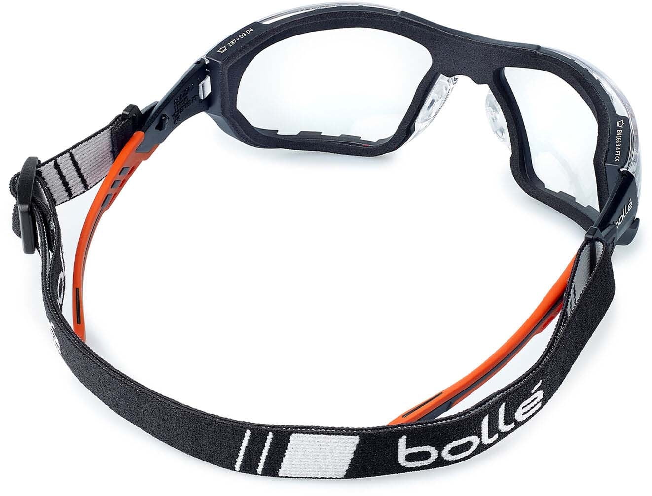 Bolle Ness w/ Foam and Strap Safety Glasses PSSNESF028. Bolle Safety